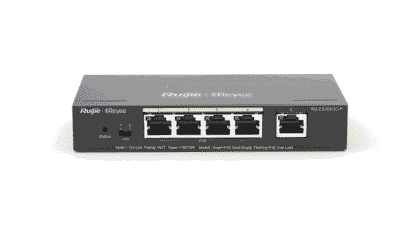 Reyee RG-ES205GC-P - Cloud მართვადი PoE სვიჩი, 4xGigabit PoE+ და 1xGigabit პორტით, 54W PoE