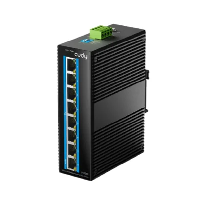 Cudy IF1008P 8-პორტიანი 10/100M ინდუსტრიული PoE+ სვიჩი