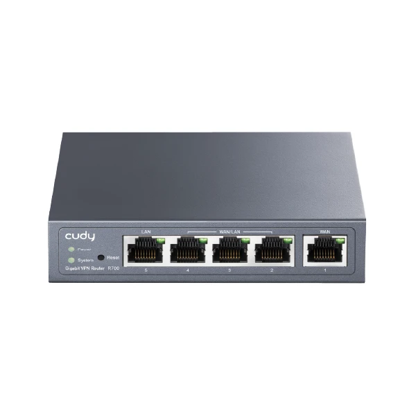 Cudy R700 5-პრტიანი გიგაბიტიანი Multi-WAN VPN როუტერი