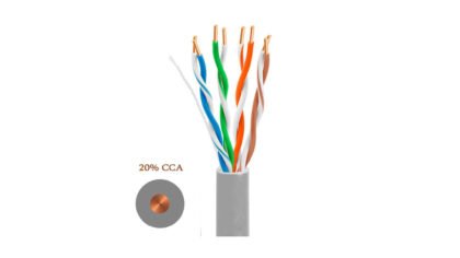 UTP Cat5e კაბელი 20% სპილენძი