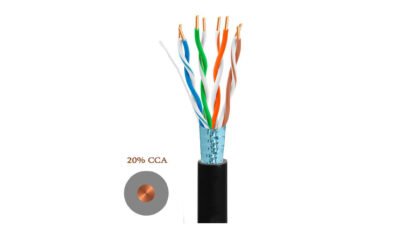 FTP Cat5e გარე კაბელი 20% სპილენძი