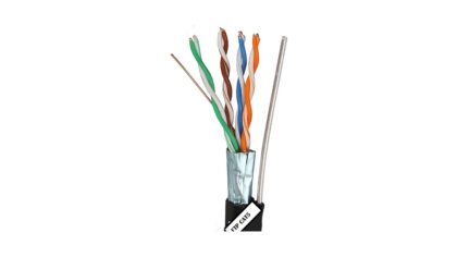 FTP Cat5e გარე კაბელი ტროსით